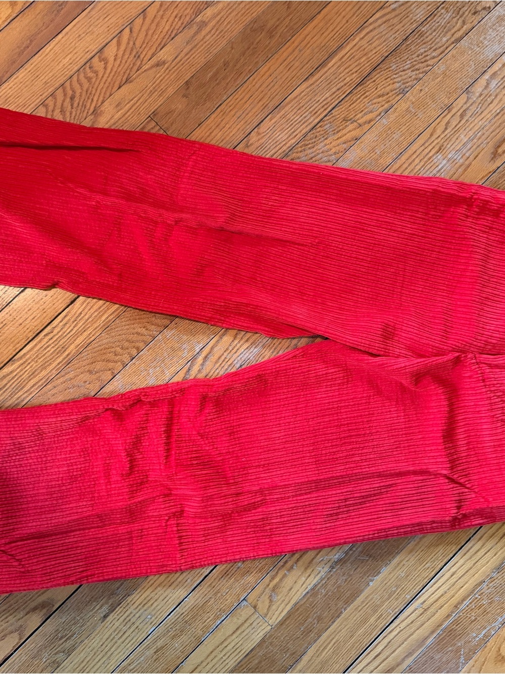Zara women’s Red Corduroy Pants